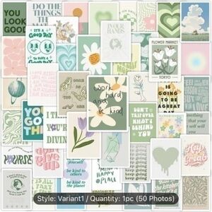 50sheets, Postcards Inspirational Graffiti Stickers, Back‎ To School,